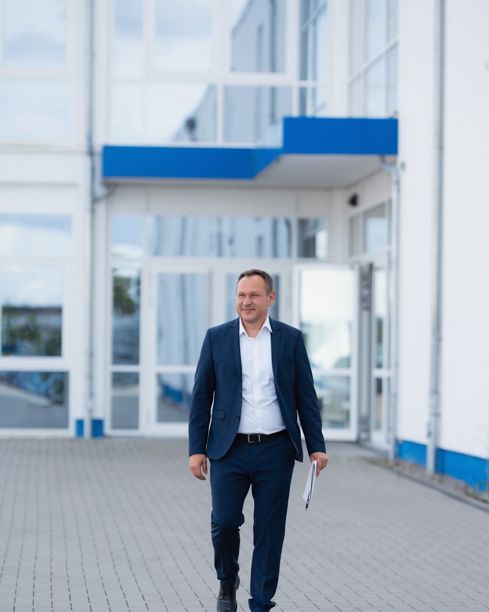 Viktor Evseev auf dem Weg zu einem Kundentermin